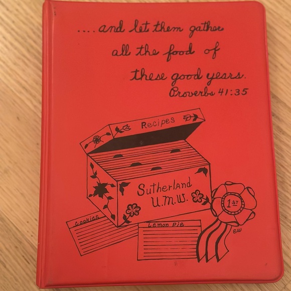 Other - 1949 Sutherland Methodist Vintage Cookbook